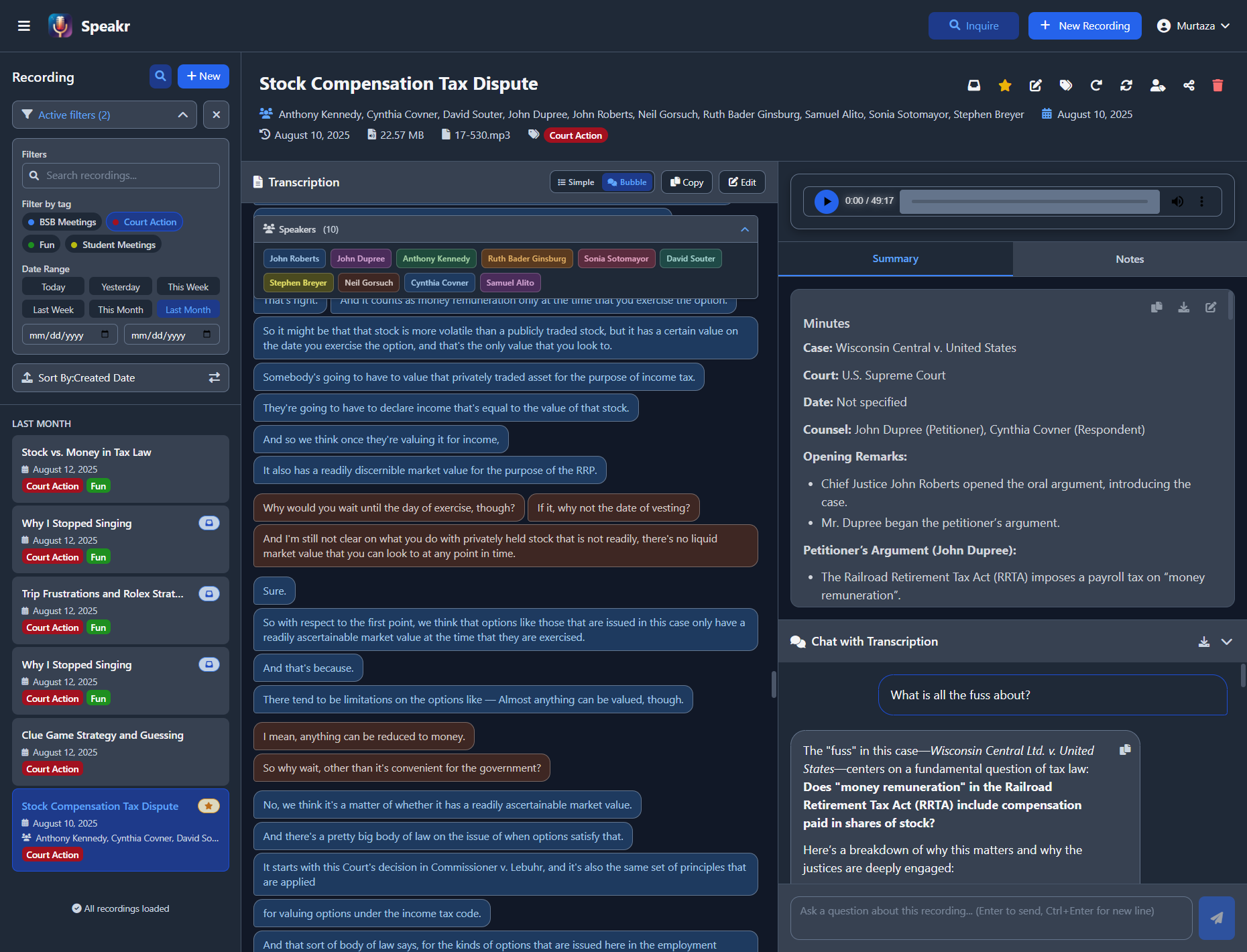 Main Interface